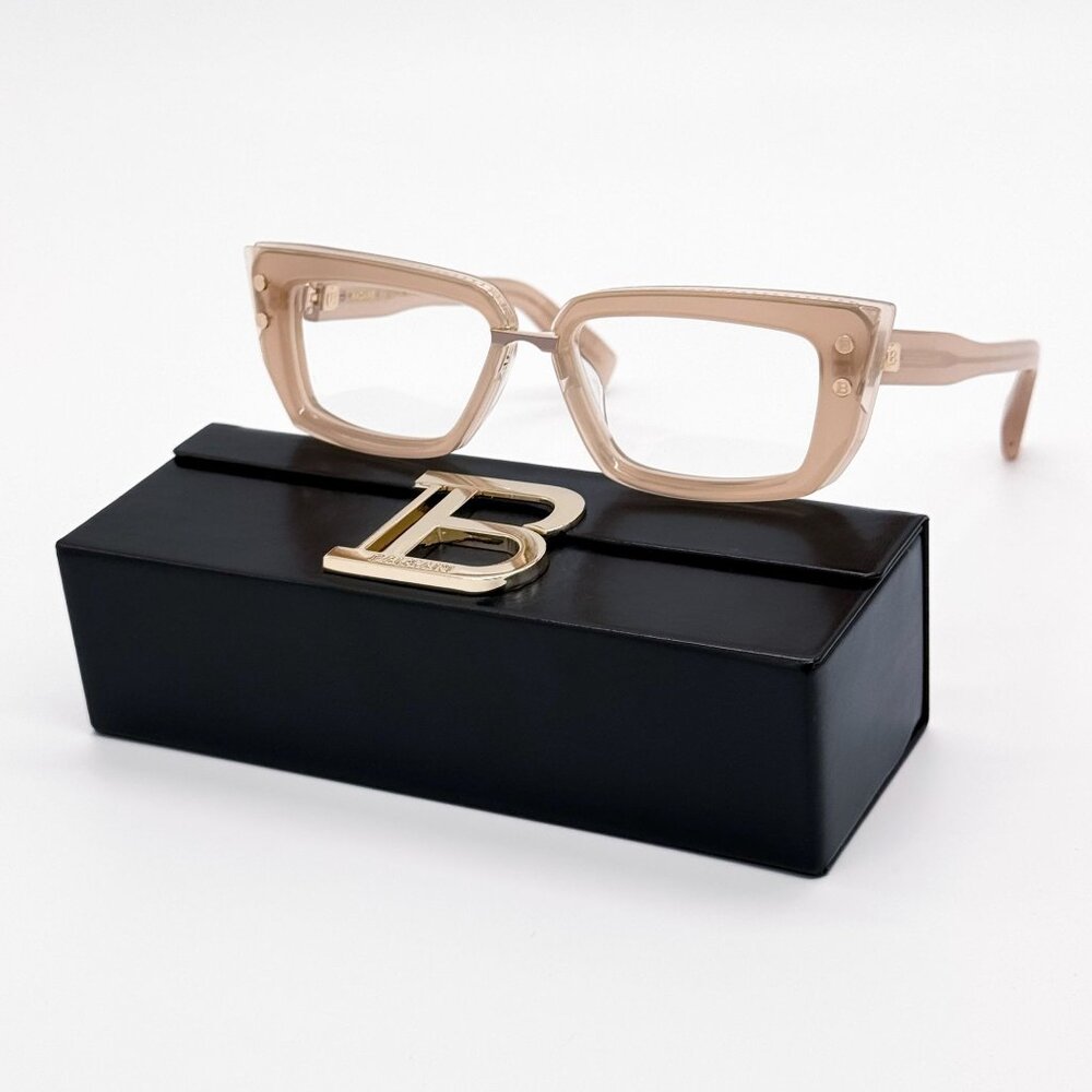 NEW BALMAIN EYEGLASSES BPX-134C CAT EYE NUDE WOMEN EYEWEAR